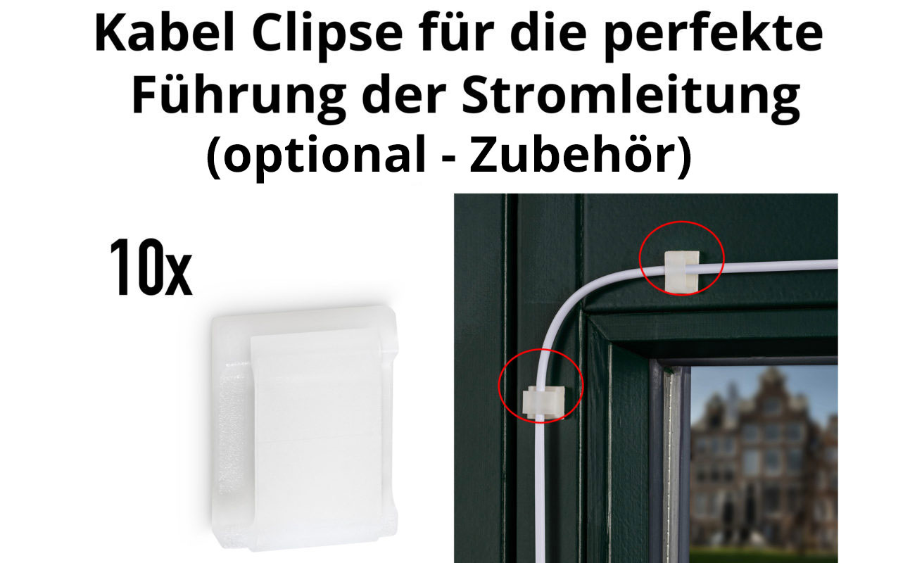 Weihnachtsstern Kabel Clips für die perfekte Verlegung der Stromleitunge